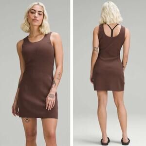 LULULEMON Tight-Fit Knit Tank Dress Java Size XL